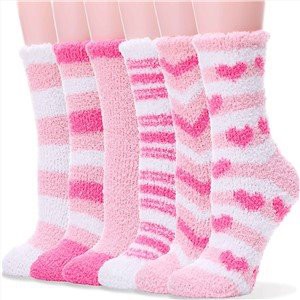 Fuzzy sokker for kvinner